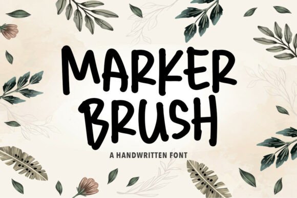 Adding Personality to Branding with Marker Brush Font