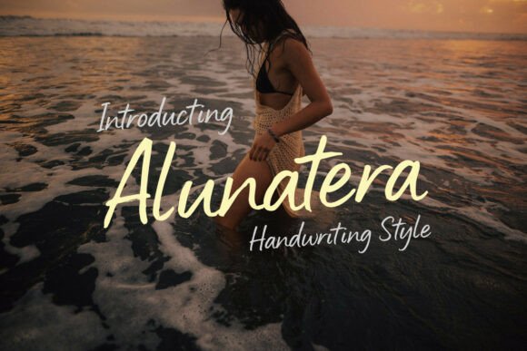 Alunatera: A Versatile Handwritten Font for Modern Digital Design