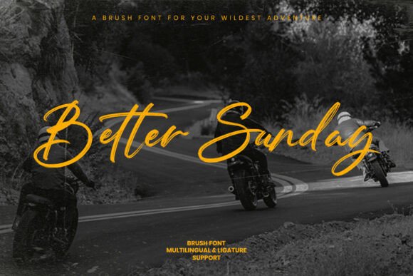 Better Sunday: A Bold Script Font for Modern Web Design