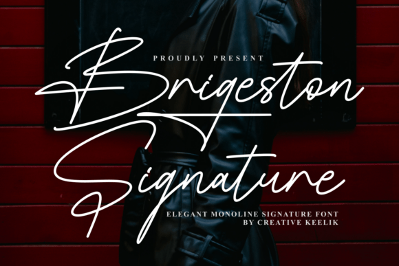 Brigeston Signature: The Monoline Font for Elegant Web Design