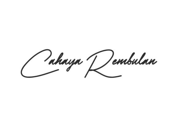 Cahaya Rembulan: A Designer’s Review of an Effortlessly Fluid Script Font