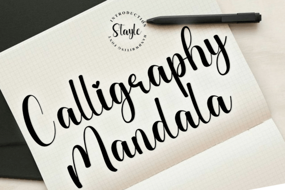 Calligraphy Mandala: A Font for Clarity and Editorial Grace