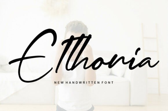Elthoria: A Script Font for Elevated Brand Communication