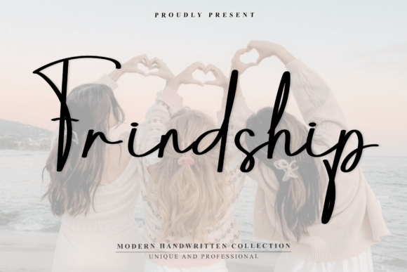 Frindship Typeface: A Minimalist Script for Editorial Clarity
