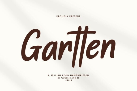 Gartten: The Confident Font for Building a Strong Brand