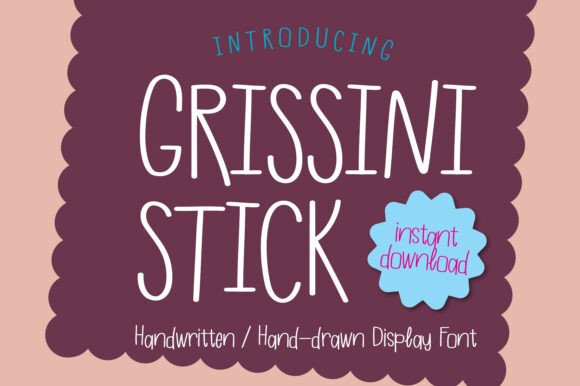 Grissini Stick: A Sharp, Expressive Script for Confident Brands