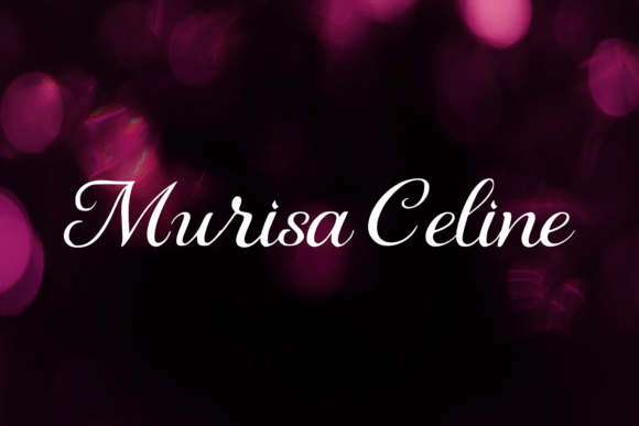 Murisa Celine Font: Elegant Typography for Your Crafted Products