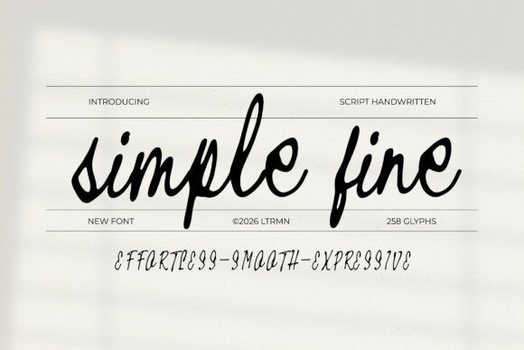 Simple Fine: A Digital Designer's Go-To Script Typeface