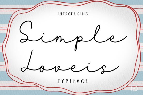 Simple Loveis: A Minimalist Font for Thoughtful Design