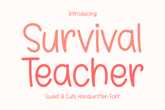 Survival Teacher Font: A Cursive Font Built for Digital Brand Personality