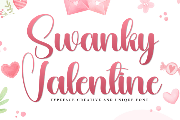 Swanky Valentine: A Handwritten Font for Editorial Personality