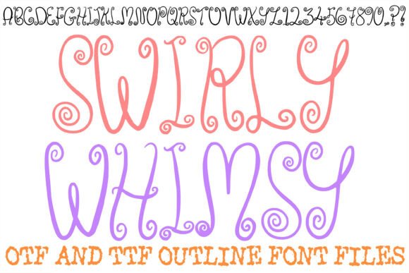Swirly Whimsy: A Font That Captures Imagination