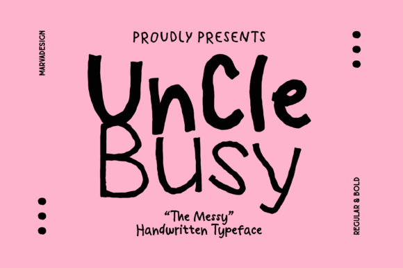 Uncle Busy: A Playful Handwritten Font for Creative Makers