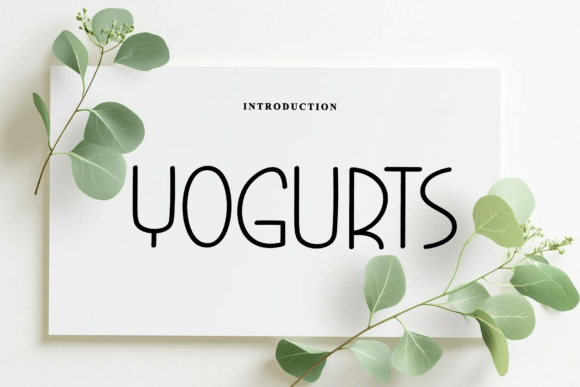 Yogurts Typeface: A Rhythmic Script for Editorial Elegance